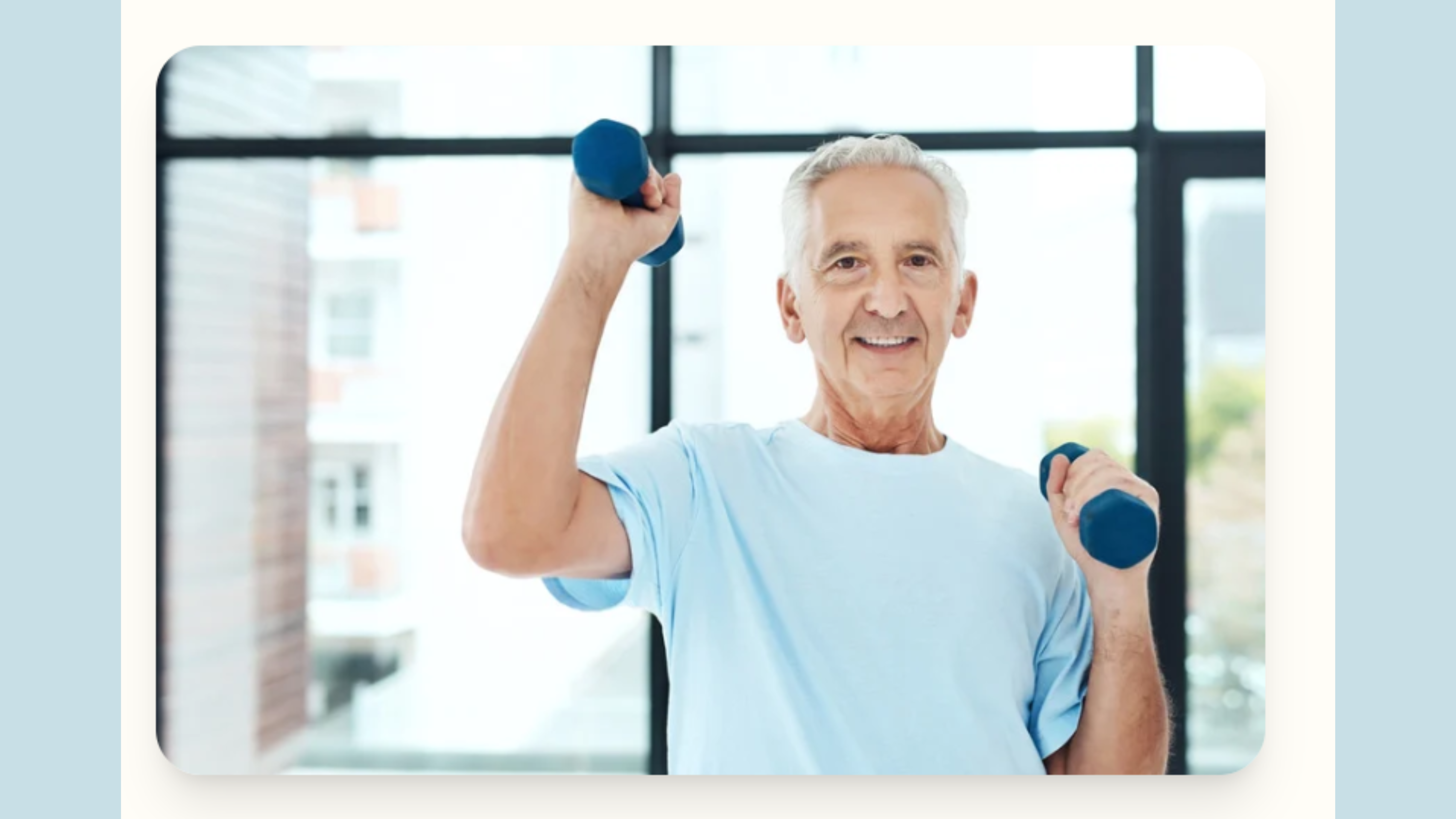 Person exercising and maintaining a healthy active lifestyle
